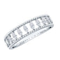 Marquise Moissanite Half Eternity Band Ring
