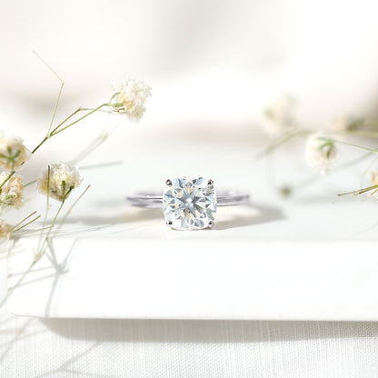 3 CT Cushion Cut Certified Moissanite Solitaire Engagement Ring