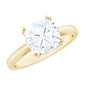 3 CT Cushion Cut Certified Moissanite Solitaire Engagement Ring