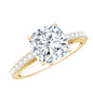 3 CT Cushion Cut Moissanite Solitaire Engagement Ring