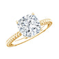 3 CT Certified Moissanite Cushion Cut Engagement Ring