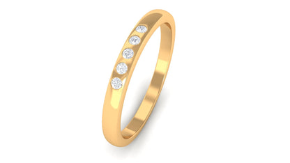 Minimal 5 Stone Diamond Ring for Promise