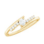 Diamond Promise Ring with Bypass Shank