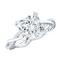 3 CT Princess Cut Moissanite Engagement Ring in Double Prong Setting