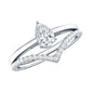 Pear Cut Solitaire Moissanite Engagement Ring with Enhancer