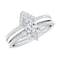 Brilliant Cut Moissanite Trio Wedding Ring Set For Women