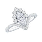 Marquise Cut Moissanite Designer Engagement Ring