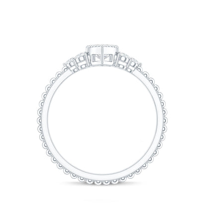 Marquise Cut Moissanite Vintage Looking Engagement Ring