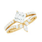 Princess Cut Moissanite Wedding Ring Set for Women