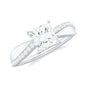 Solitaire Moissanite Princess Cut Engagement Ring