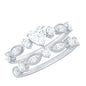 Heart Shape Moissanite Vintage Wedding Ring Set