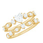 Heart Shape Moissanite Vintage Wedding Ring Set