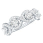 Round Moissanite Infinity Wedding Band Ring