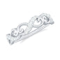 Vintage Inspired Moissanite Infinity Wedding Band Ring