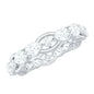Certified Moissanite Designer Wedding Band