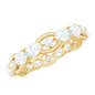 Certified Moissanite Designer Wedding Band