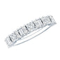 Certified Moissanite Half Eternity Wedding Band for Women