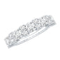 Moissanite Half Eternity Wedding Band with Certificate