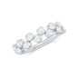 Bezel Set Moissanite Half Eternity Ring for Women