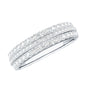 Round Cut Certified Moissanite Wedding Band