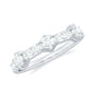 Round Cut Moissanite Half Eternity Band Ring