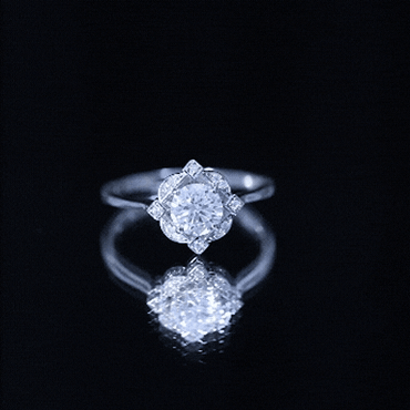 Vintage Inspired Moissanite Engagement Ring With Certificate