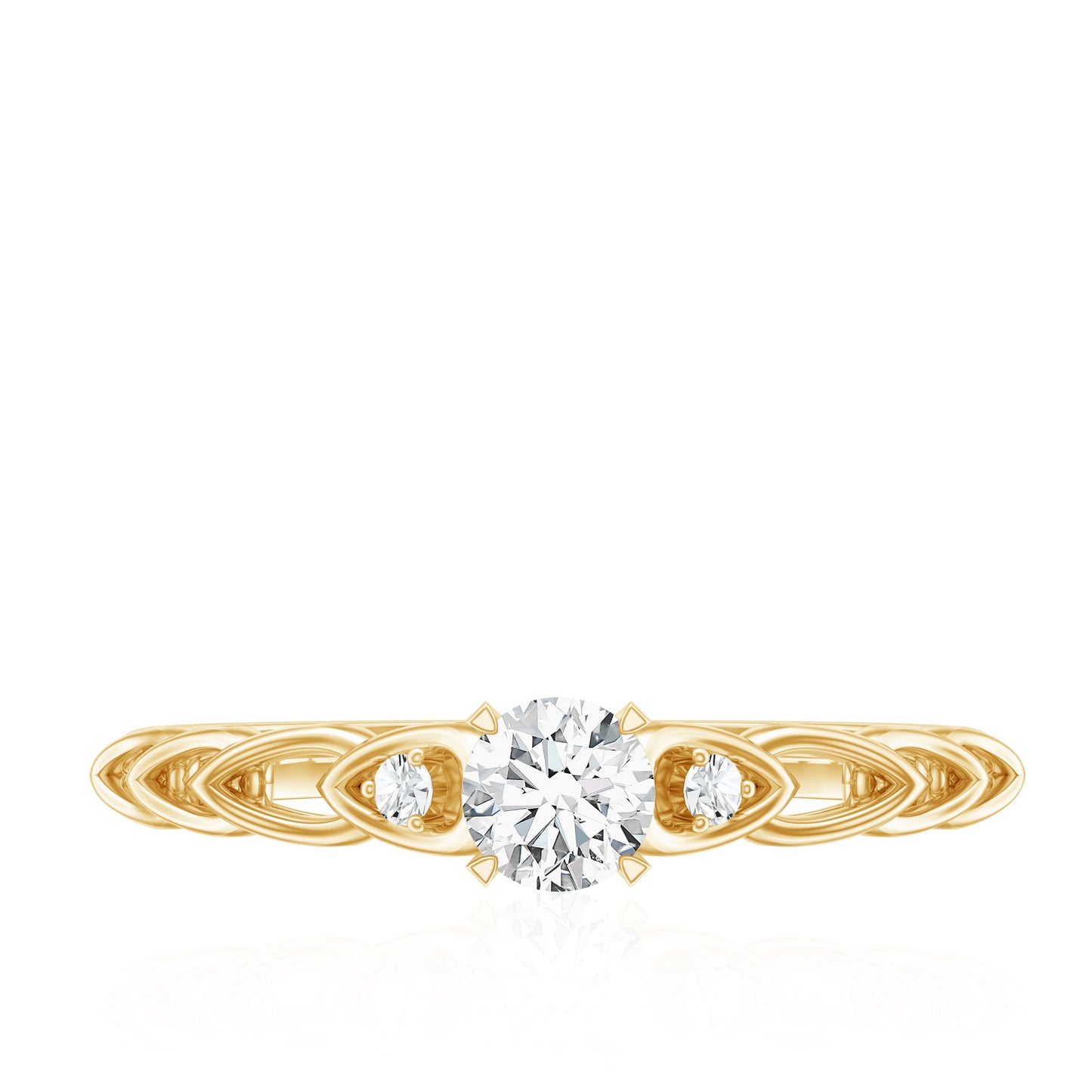 Designer Moissanite Promise Ring for Her