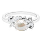 Designer 3 Carat Freshwater Pearl Engagement Ring with Diamond
