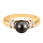 7.5 Carat Tahitian Pearl and Diamond Engagement Ring