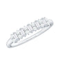 Anniversary Band Ring with Certified Moissanite Stones