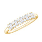 Anniversary Band Ring with Certified Moissanite Stones