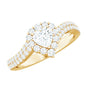 Moissanite Heart Shape Engagement Ring For Women