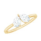 Moissanite Two Stone Promise Engagement Ring