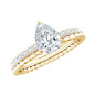 Pear Shape Lab Grown Diamond Solitaire Engagement Ring