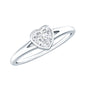Heart Shape Lab Grown Diamond Solitaire Ring in Split Shank