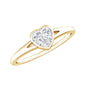 Heart Shape Lab Grown Diamond Solitaire Ring in Split Shank