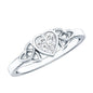 Heart Shape Lab Grown Diamond Solitaire Celtic Ring