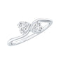 Heart Shape Lab Grown Diamond Toi Et Moi Promise Ring