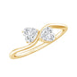Heart Shape Lab Grown Diamond Toi Et Moi Promise Ring