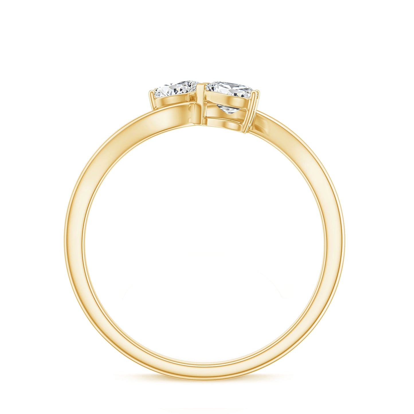 Heart Shape Lab Grown Diamond Toi Et Moi Promise Ring