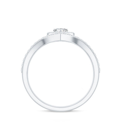 Heart Shape Lab Grown Diamond Bridal Ring Set