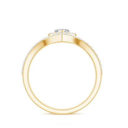 Heart Shape Lab Grown Diamond Bridal Ring Set