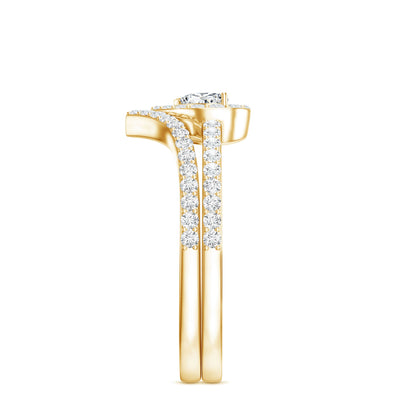 Heart Shape Lab Grown Diamond Bridal Ring Set