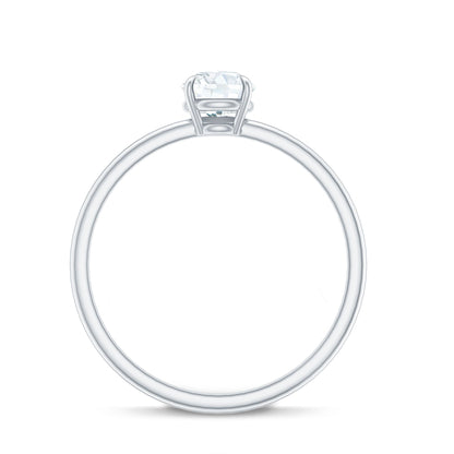 Round Shape Lab Grown Diamond Solitaire Ring