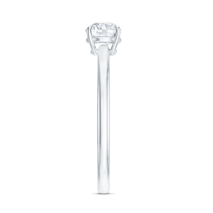 Round Shape Lab Grown Diamond Solitaire Ring