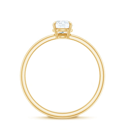 Round Shape Lab Grown Diamond Solitaire Ring