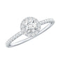 Minimal Engagement Ring with Lab Grown Diamond