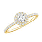 Minimal Engagement Ring with Lab Grown Diamond
