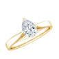 Solitaire Lab Grown Diamond Teardrop Engagement Ring