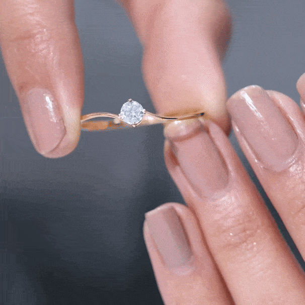 Solitaire Lab Grown Diamond Promise Ring